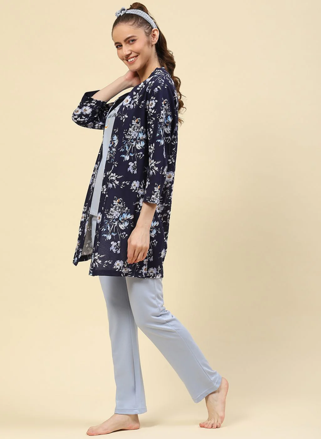 Women Blue Printed Combo Set - Image 4