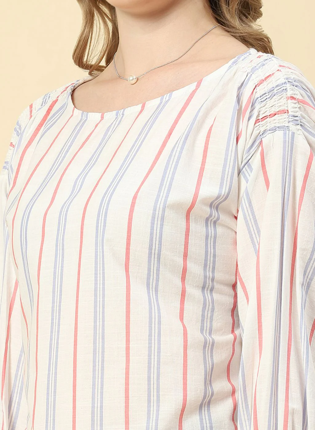 Women Blue Printed Top - Image 6