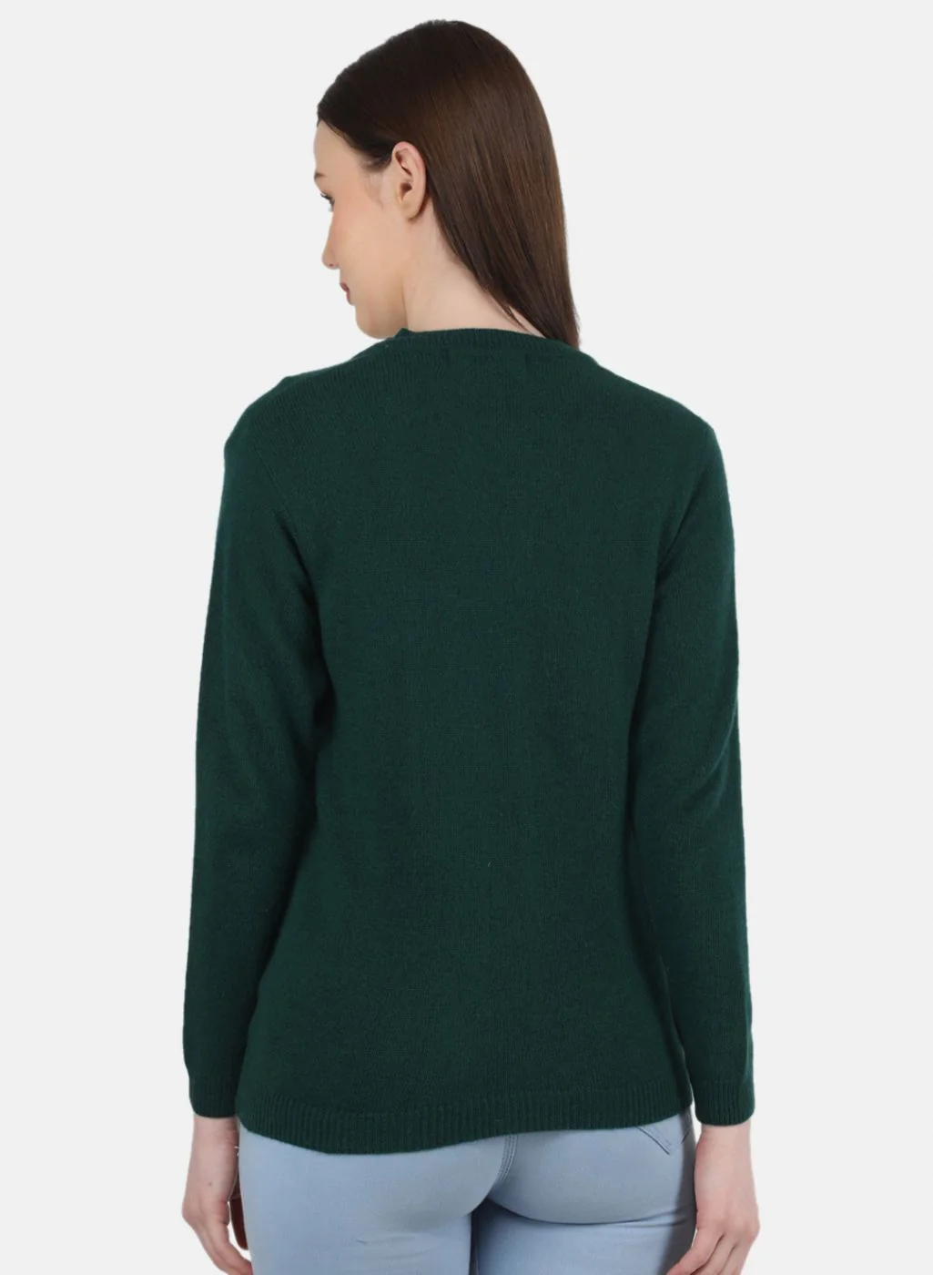 Women Green Solid Cardigan - Image 3