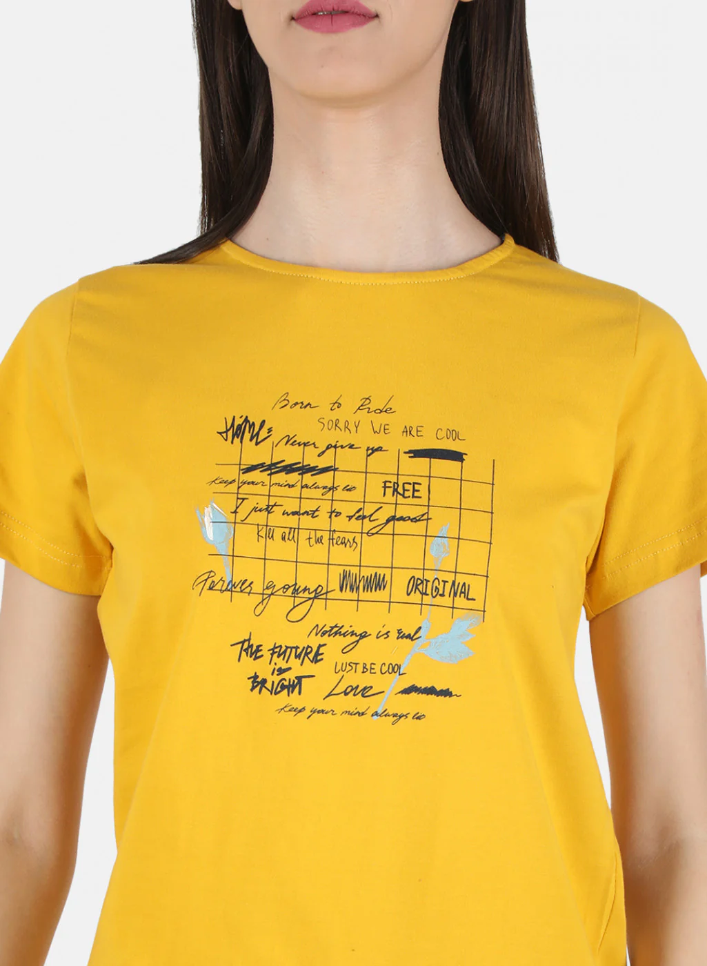 Women Mustard Printed Lower Set - Image 5