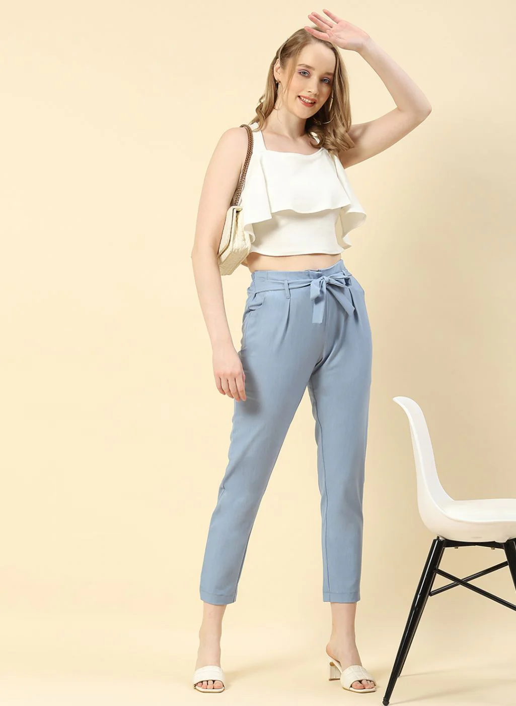 Women NAvy Blue Regular Fit Lower - Image 5