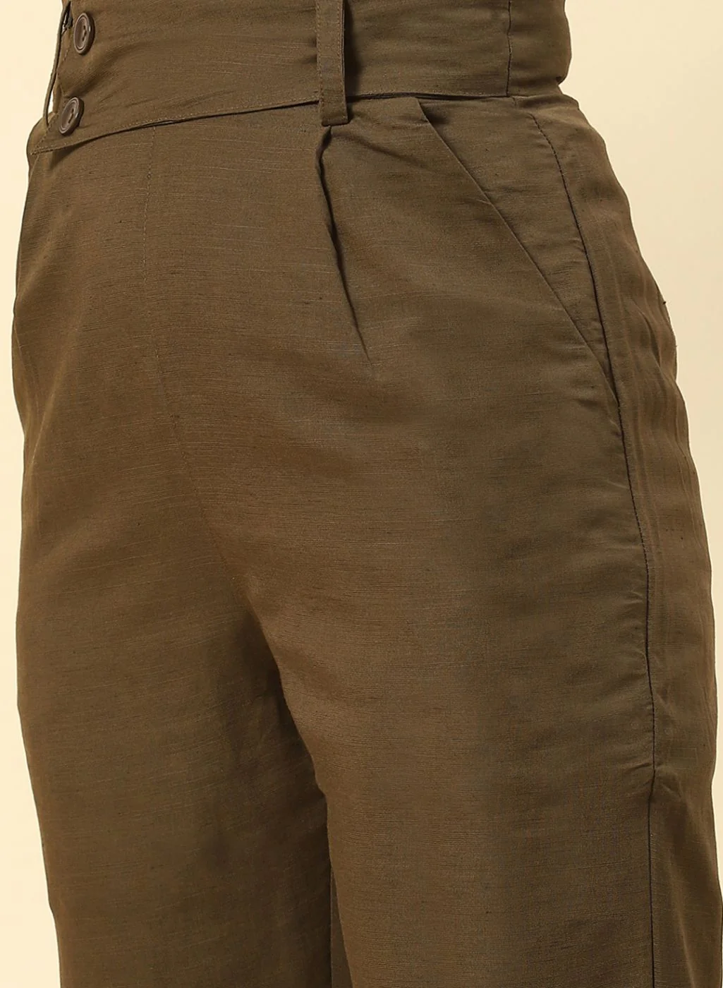 Women Olive Regular Fit Lower - Image 6