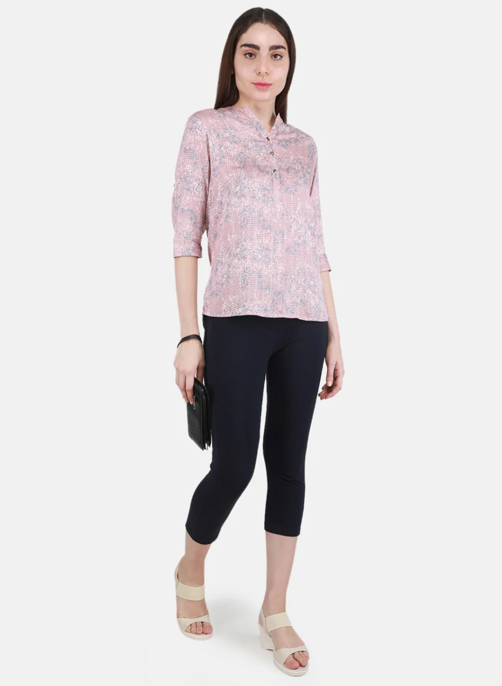 Women Peach Printed Top - Image 4