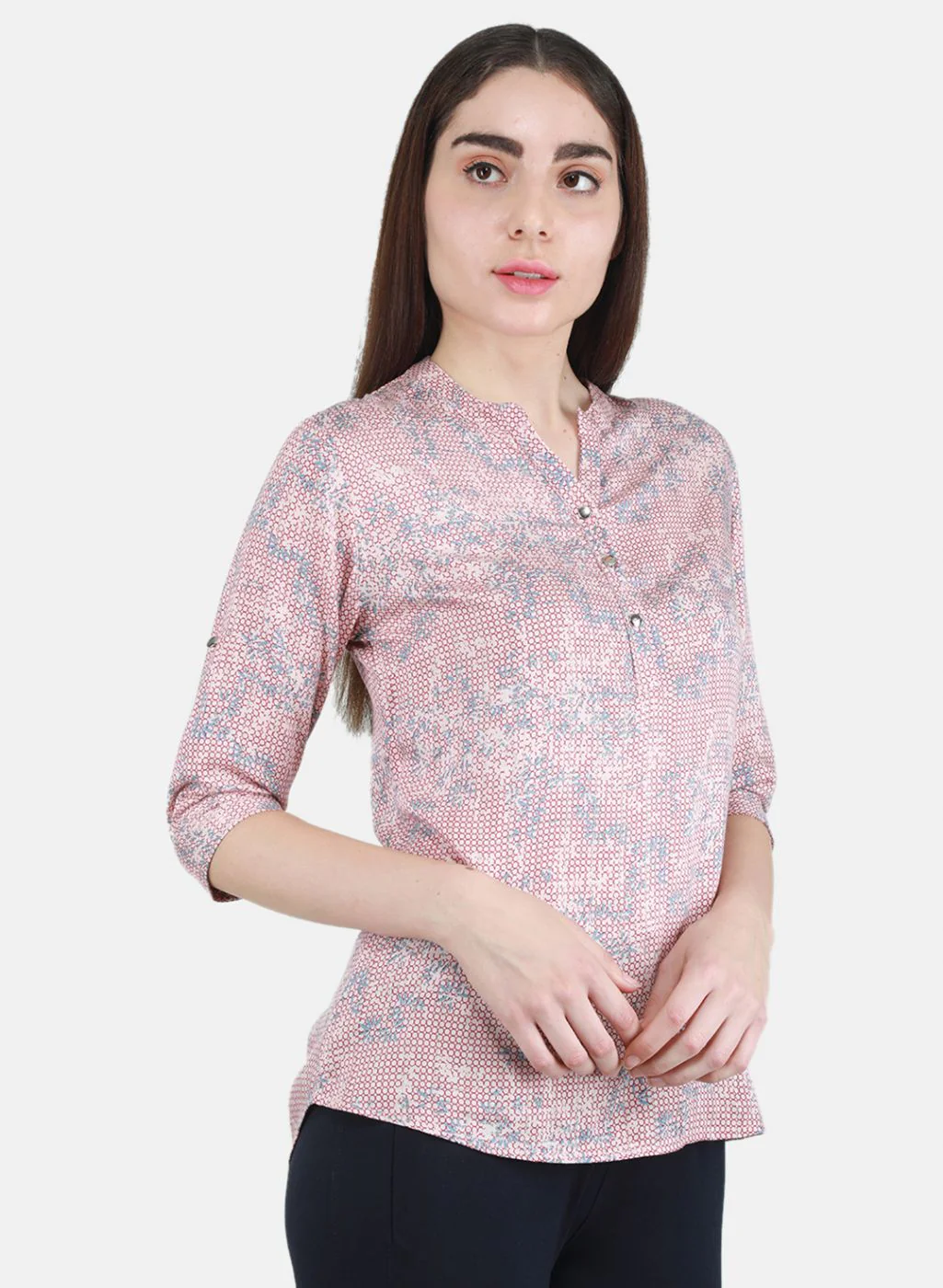 Women Peach Printed Top - Image 6