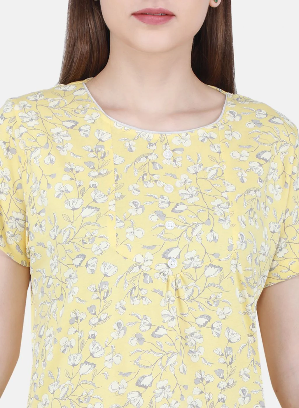 Women Yellow Printed Lower Set - Image 5