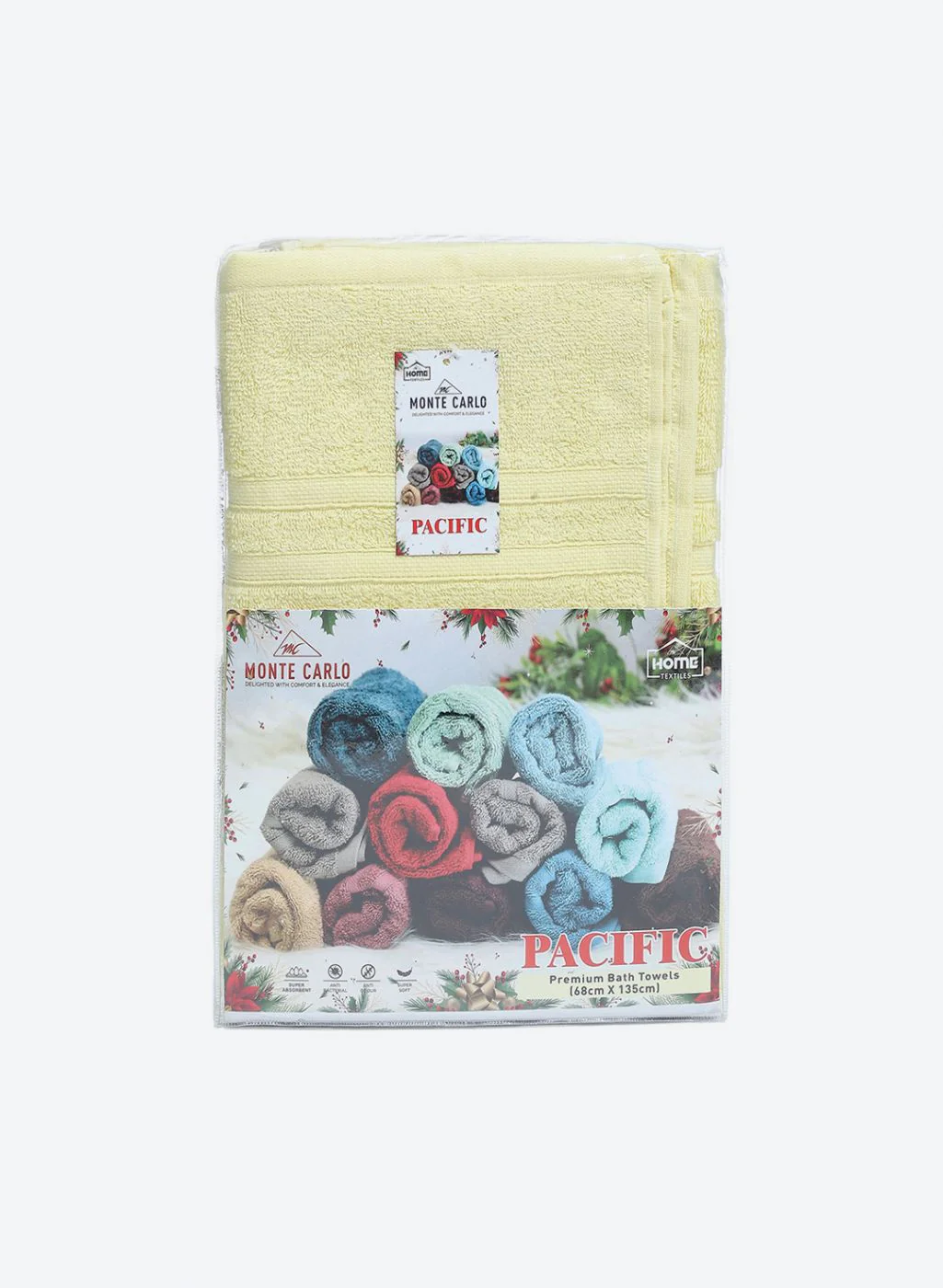 Yellow Cotton 525 GSM Bath Towel - Image 5