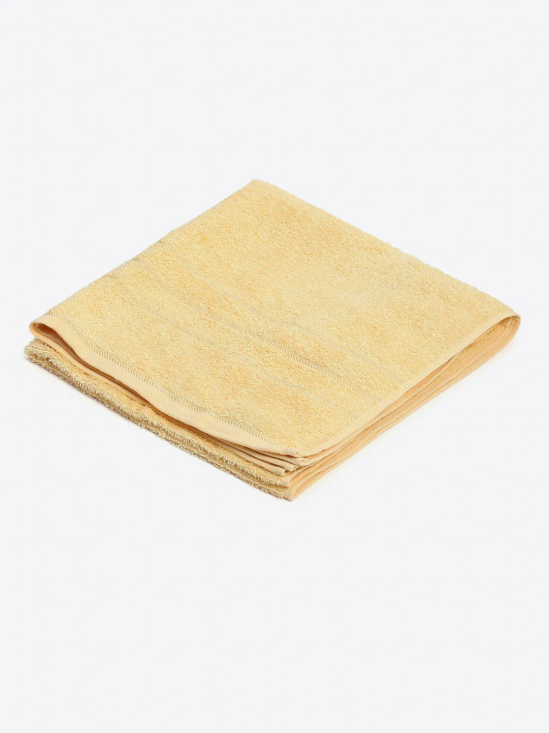Mustard Cotton Solid 350 GSM Bath Towel (Soho) - Image 2