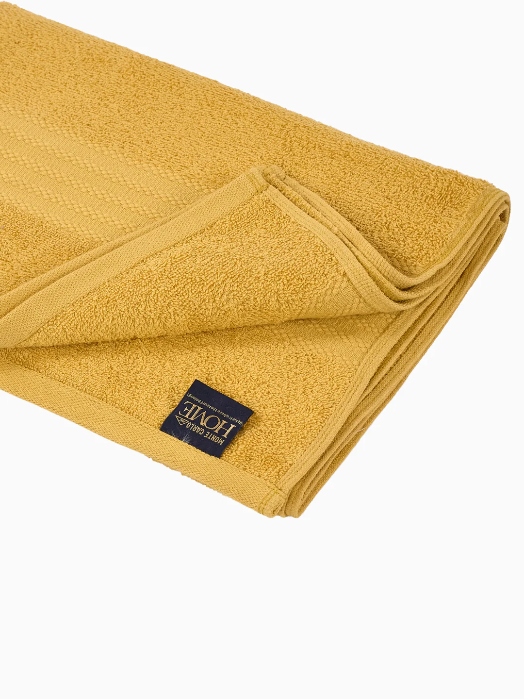 Mustard Yellow 100% Cotton Solid 380 GSM Bath Towel Jazz 4 Pc Set Gifting Box Pack - Image 7