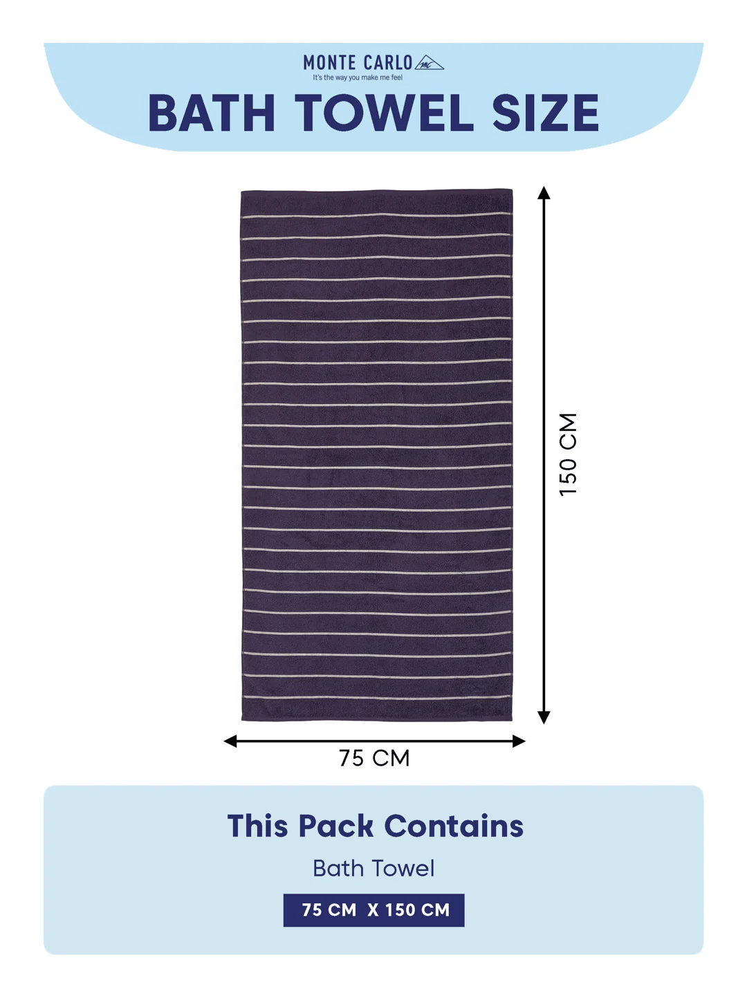Navy Blue & Light Beige 100% Cotton Solid 480 GSM Bath Towel King & Queen 2 Pc Set Gifting Box Pack - Image 15