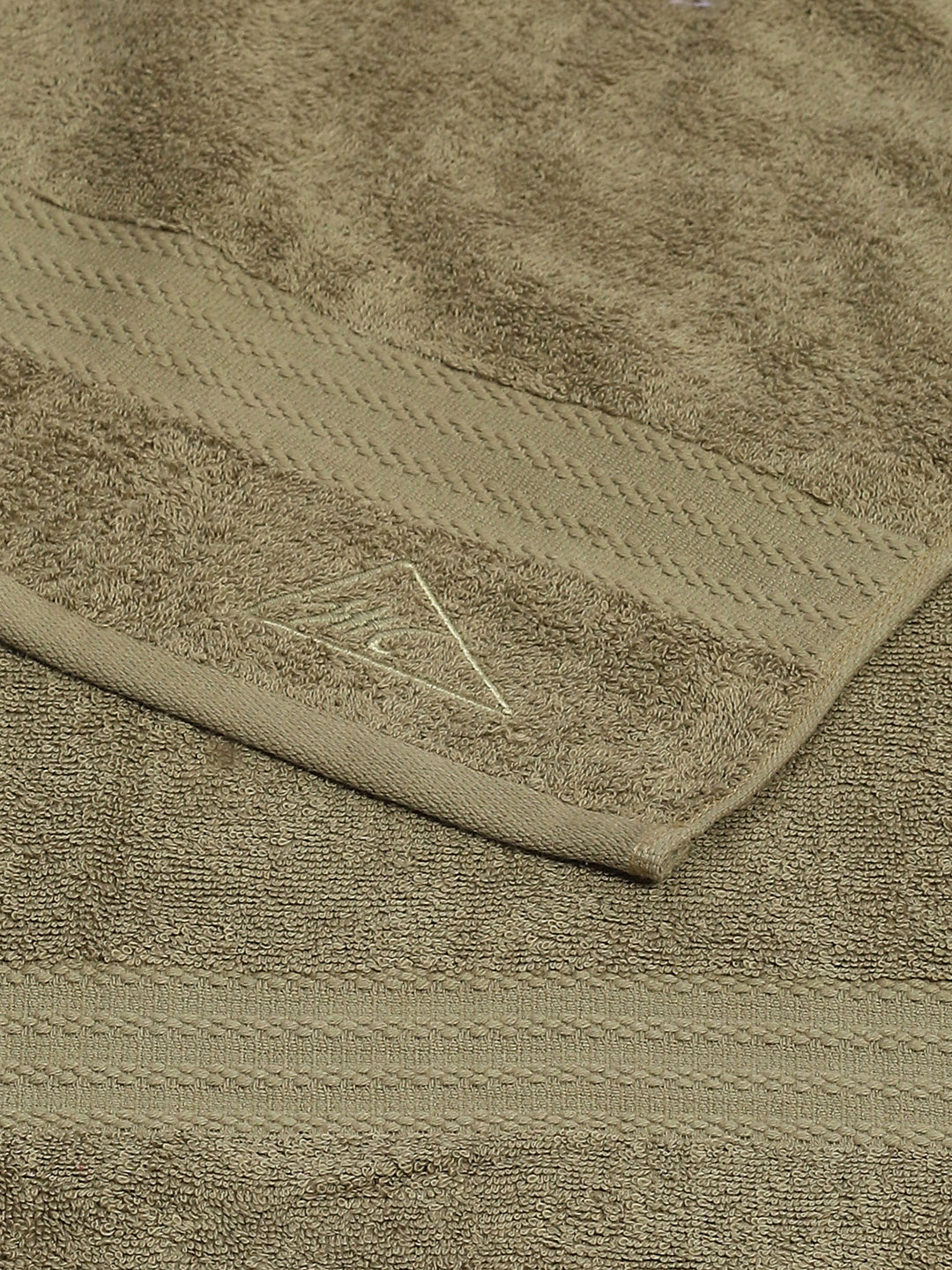Olive Cotton Solid 400 GSM Bath Towel (Jazz) - Image 4