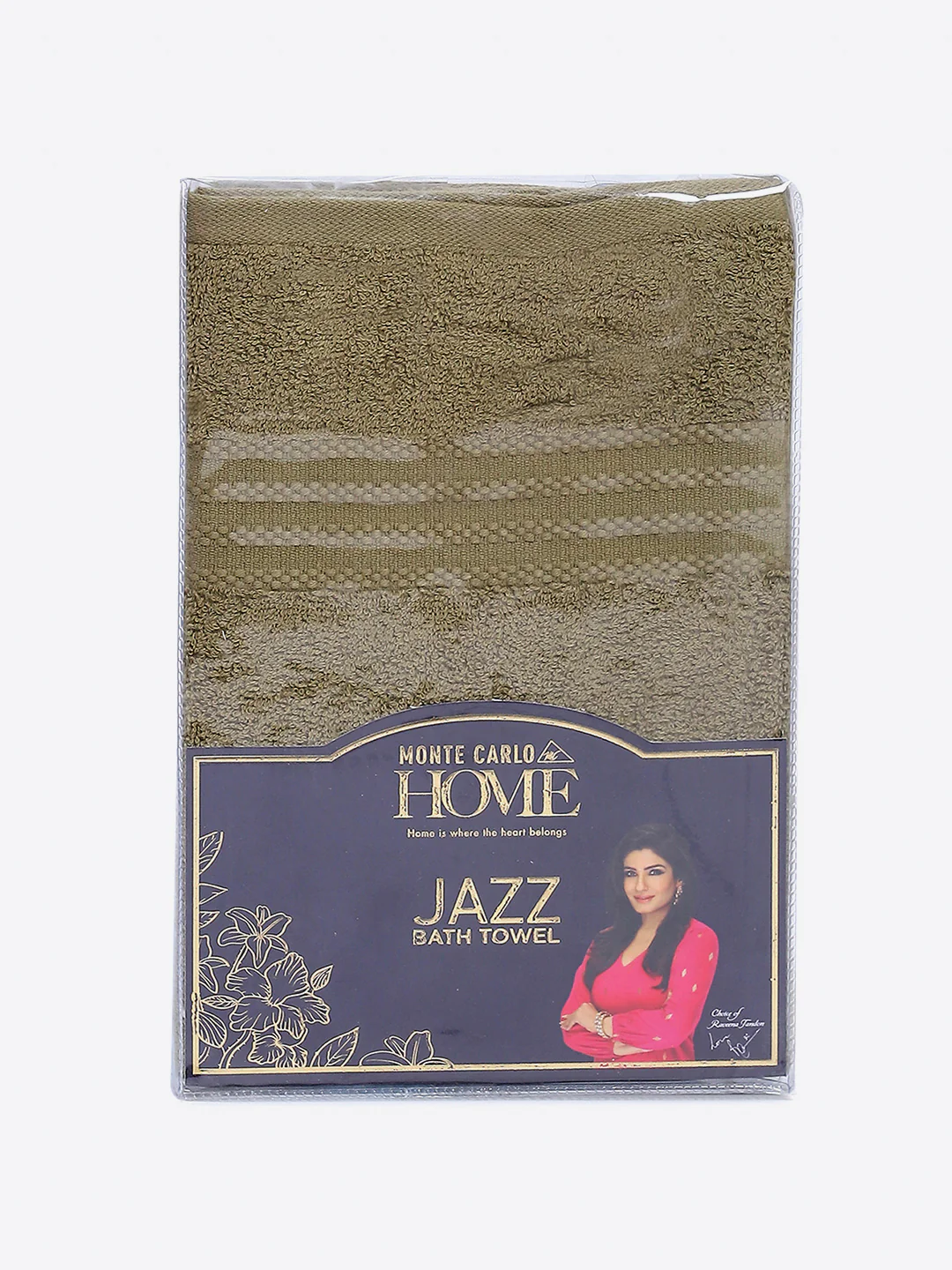 Olive Cotton Solid 400 GSM Bath Towel (Jazz) - Image 5