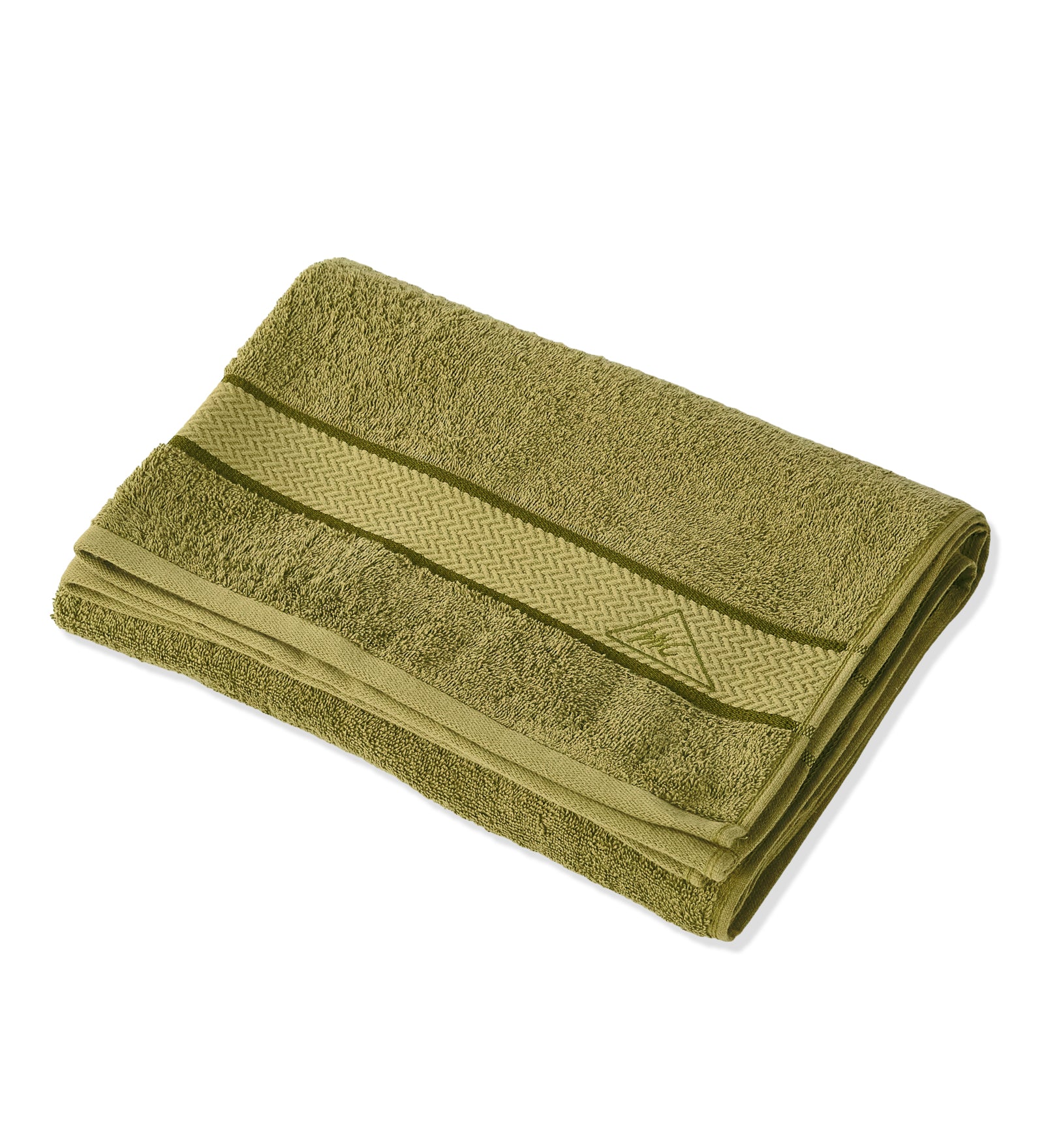 Olive Pure Cotton Solid 450 GSM Bath Towel 1 Piece (Oasis Collection) - Image 4