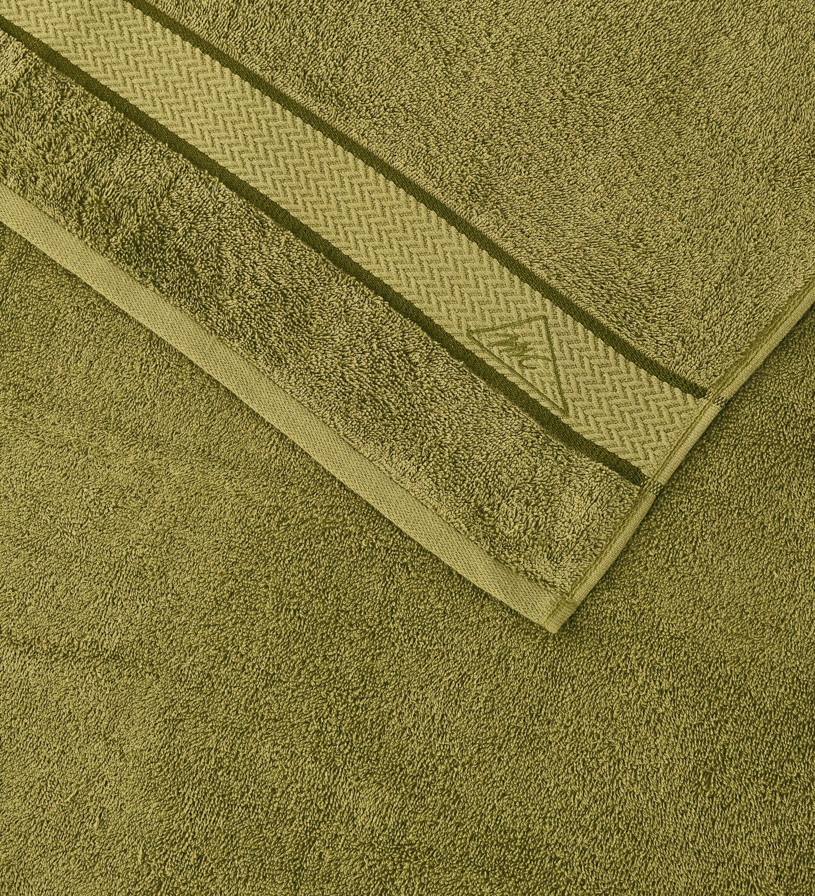 Olive Pure Cotton Solid 450 GSM Bath Towel 1 Piece (Oasis Collection) - Image 6