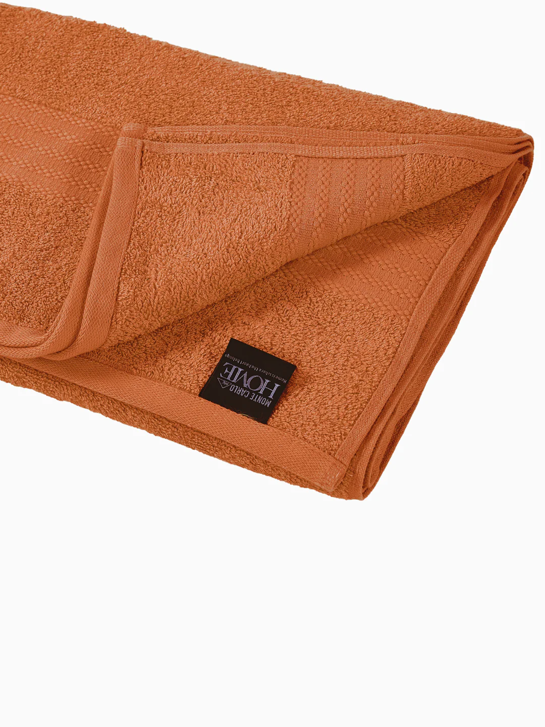 Orange 100% Cotton Solid 380 GSM Bath Towel Jazz 4 Pc Set Gifting Box Pack - Image 7