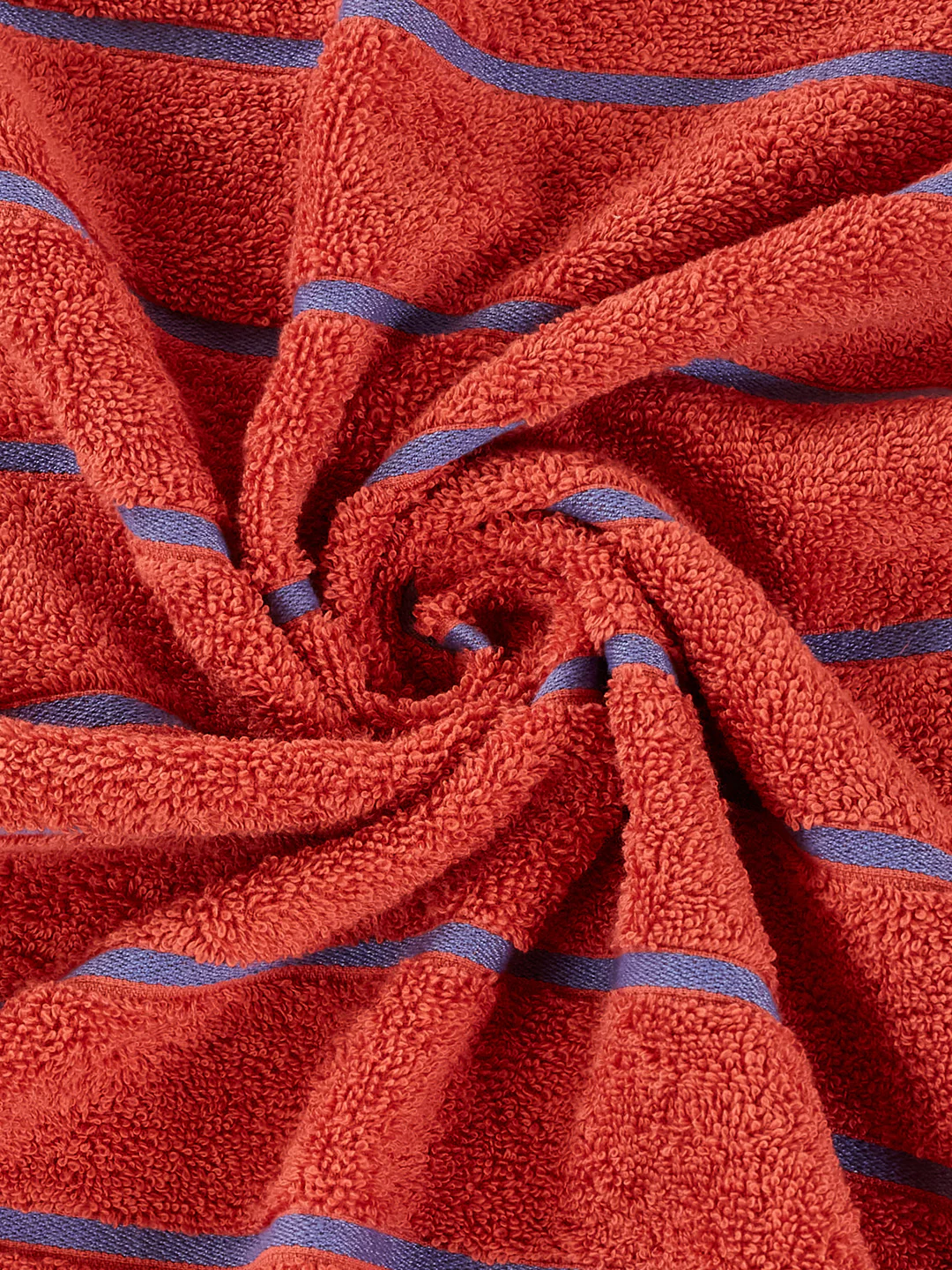 Orange & Blue 100% Cotton Solid 480 GSM Bath Towel King & Queen 2 Pc Set Gifting Box Pack - Image 13