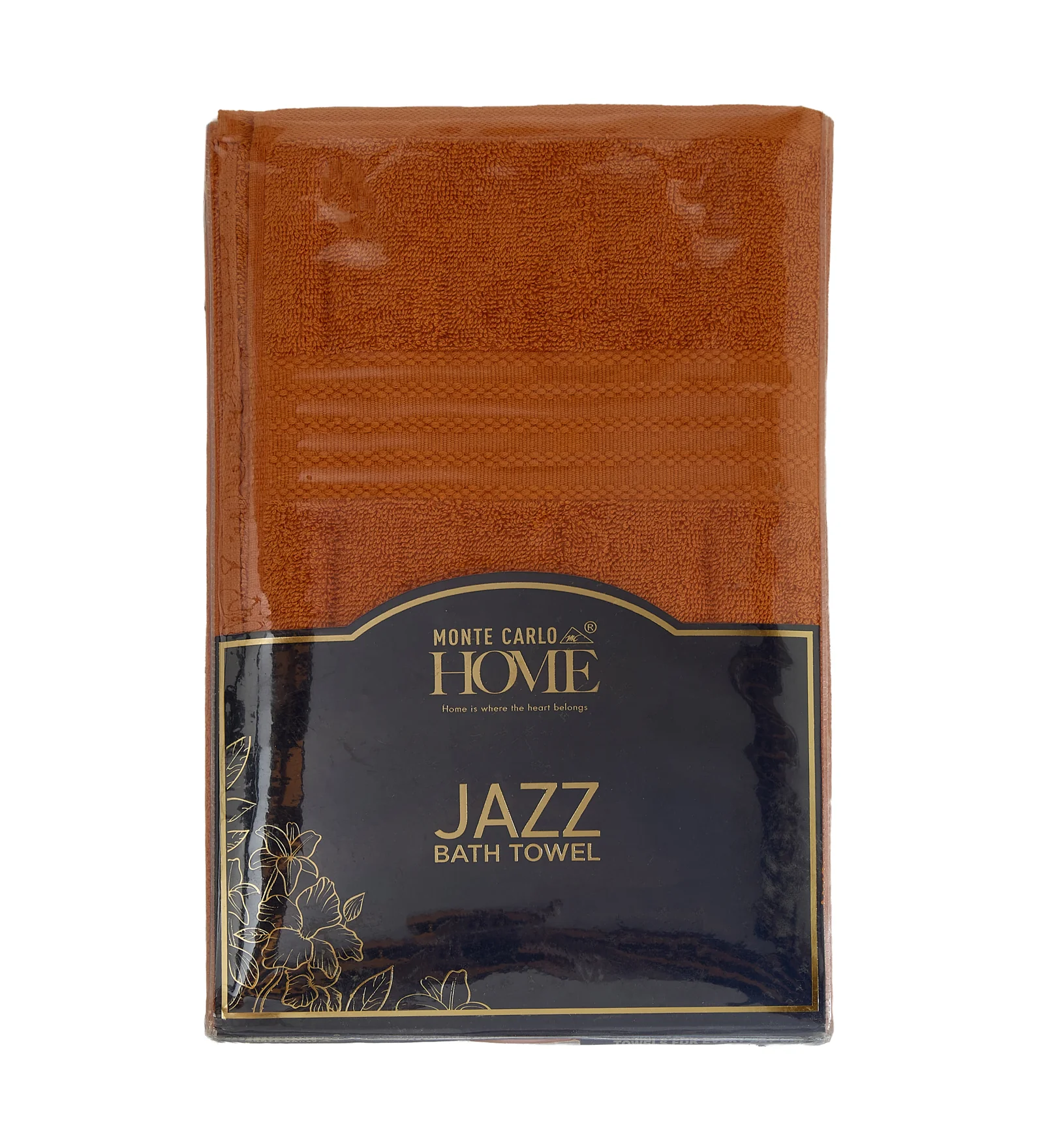 Orange Pure Cotton Solid 380 GSM Bath Towel 1 Piece (Jazz Collection) - Image 9
