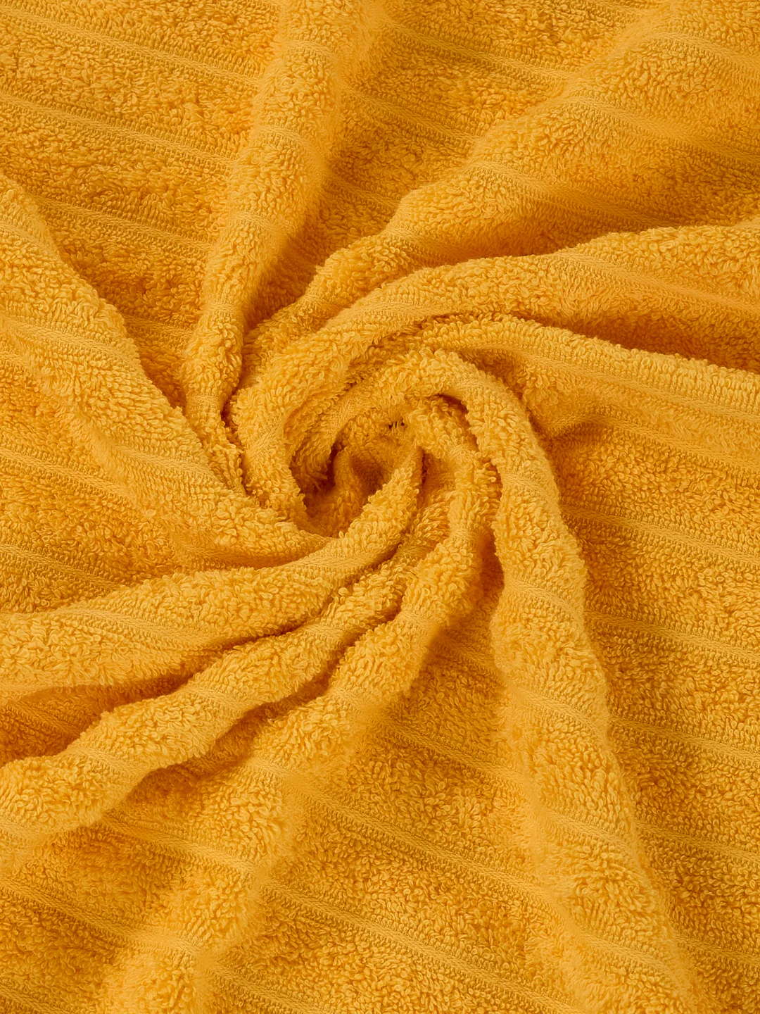 Orange & Yellow 100% Cotton Solid 500 GSM Bath Towel Sensations 4 Pc Set Gifting Box Pack - Image 11