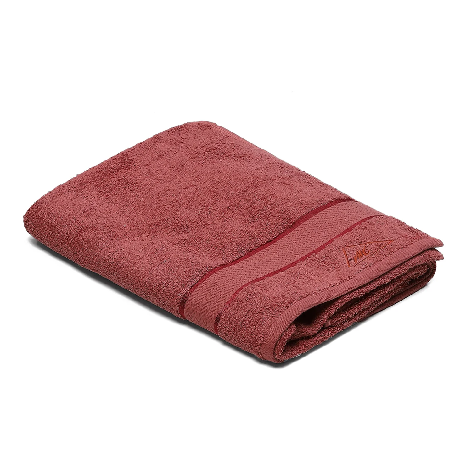 Peach Cotton 450 GSM Bath Towel - Image 2