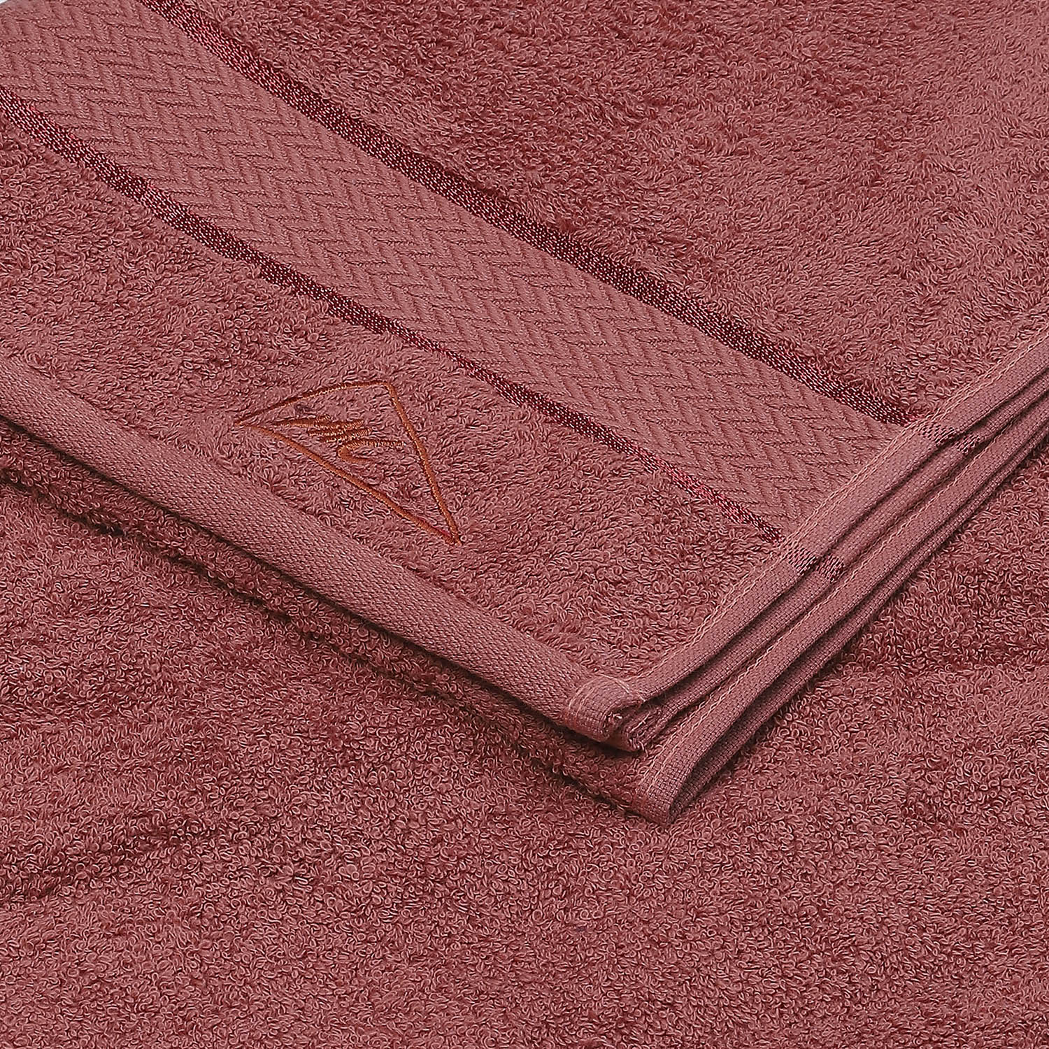 Peach Cotton 450 GSM Bath Towel - Image 3