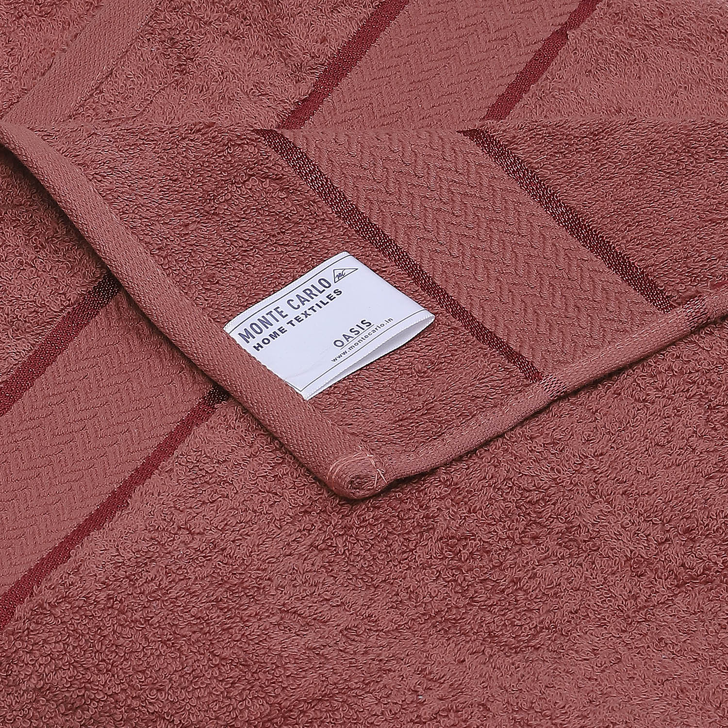 Peach Cotton 450 GSM Bath Towel - Image 4