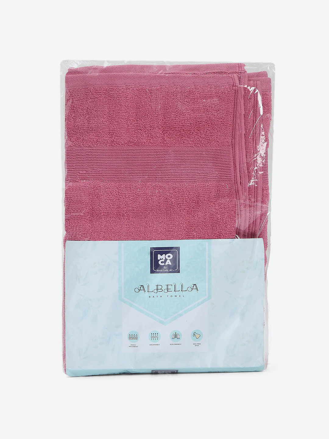 Peach Cotton Solid 380 GSM Bath Towel (Albella) - Image 5