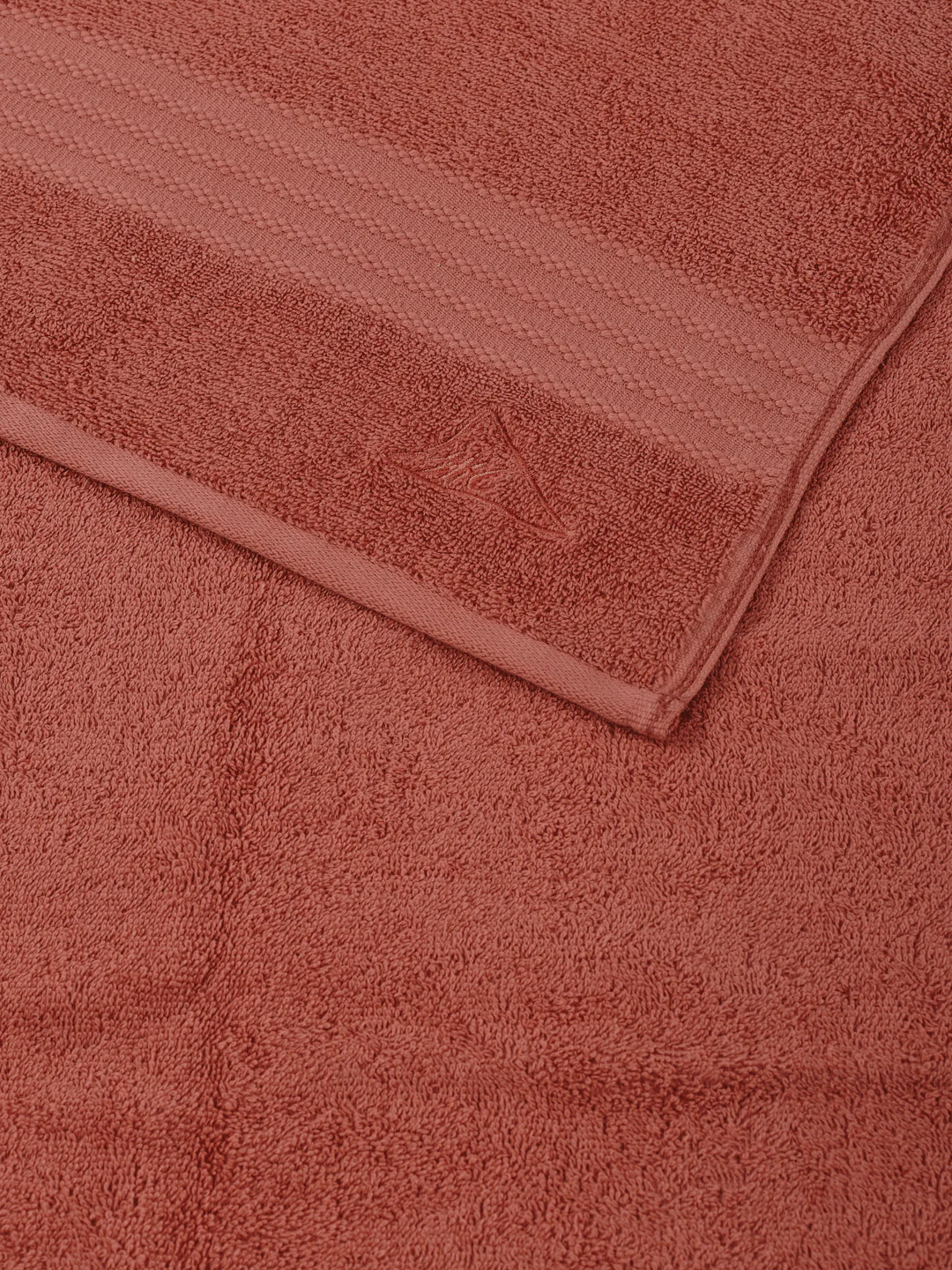Peach Pink 100% Cotton Solid 380 GSM Bath Towel Jazz 4 Pc Set Gifting Box Pack - Image 8