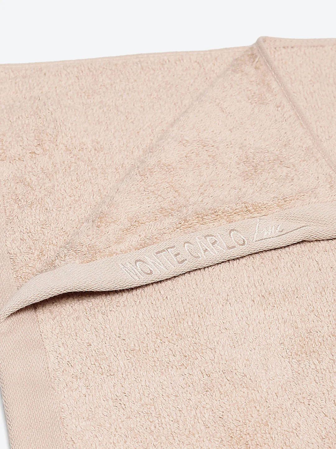 Peach Solid Pure Cotton 350 GSM Bath Towel (Oslo) - Image 3