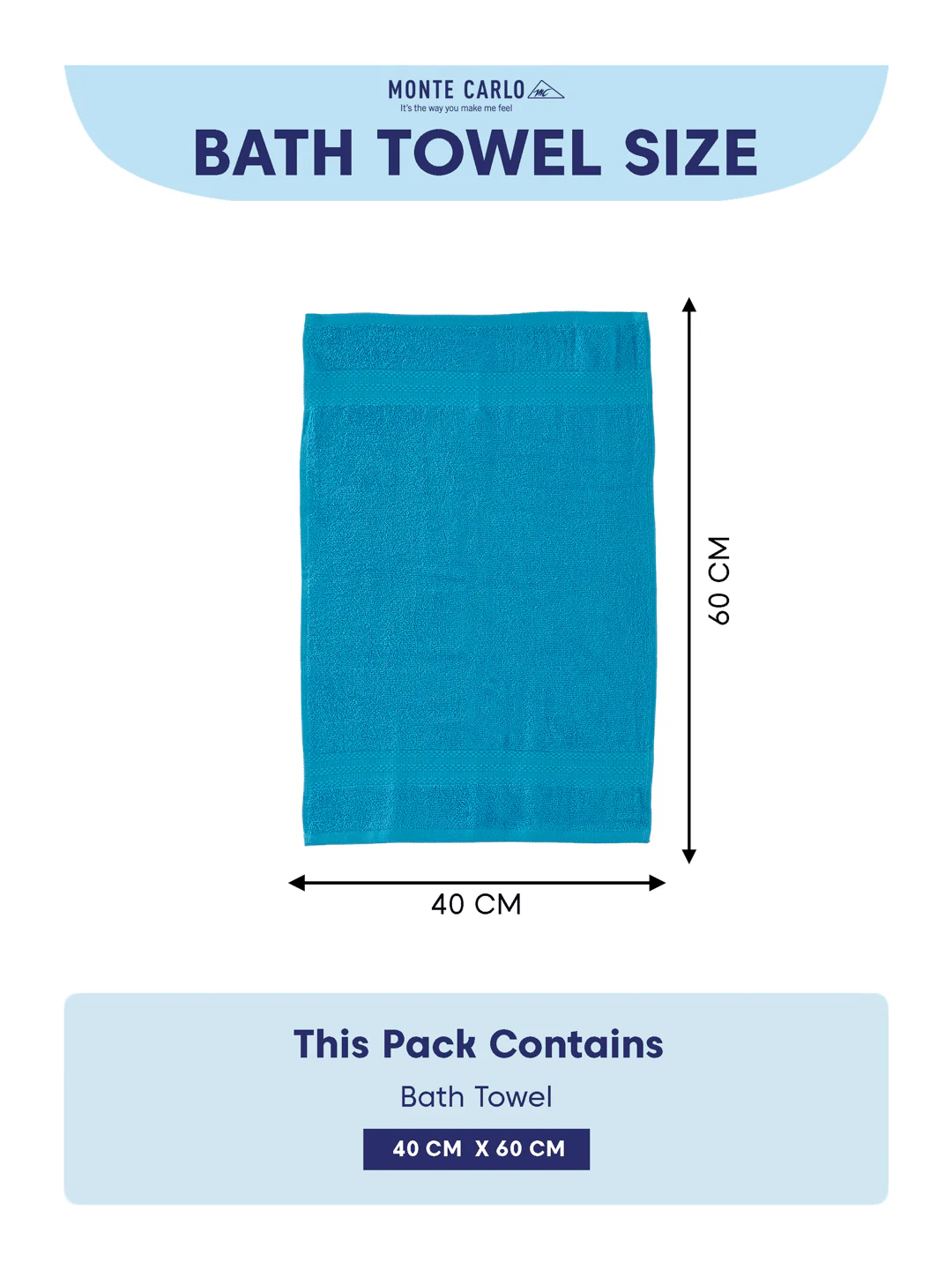 Peacock Blue 100% Cotton Solid 380 GSM Bath Towel Jazz 4 Pc Set Gifting Box Pack - Image 11