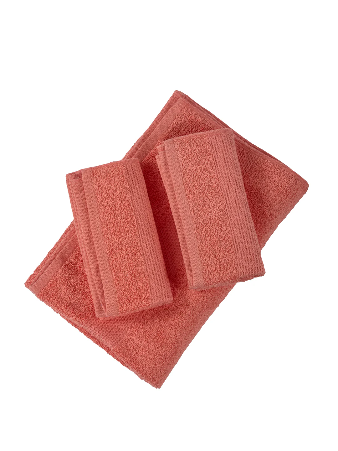 Pink 100% Cotton Solid 380 GSM Bath Towel Super Charm 3 Pc Set Gifting Box Pack - Image 6