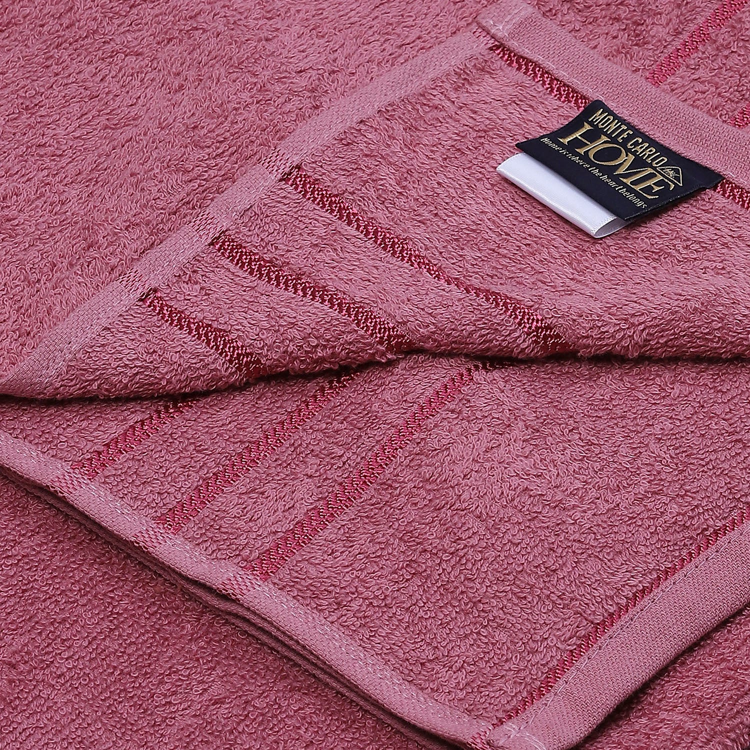 Pink Cotton 350 GSM Bath Towel - Image 4