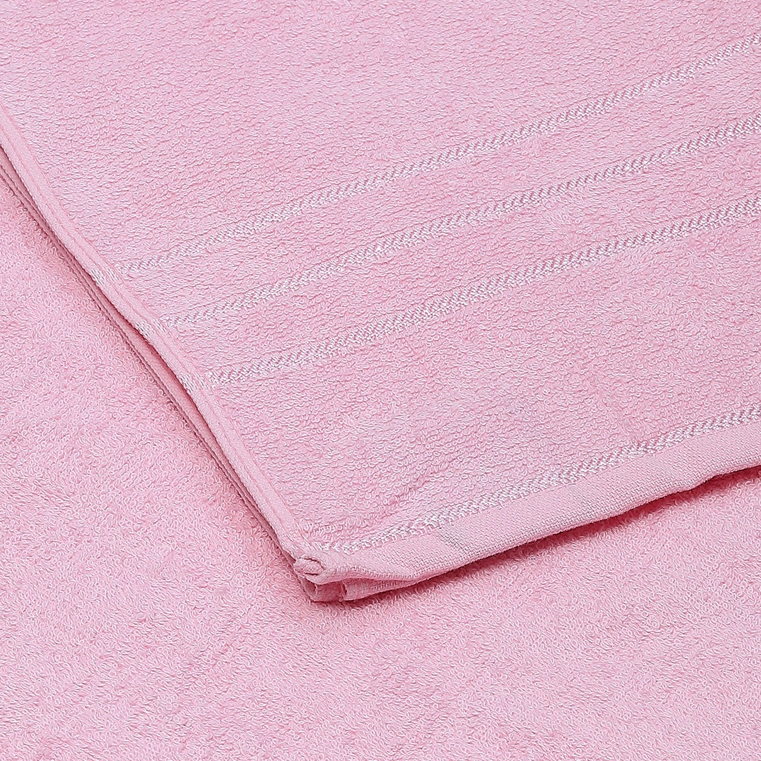 Pink Cotton 350 GSM Bath Towel - Image 3