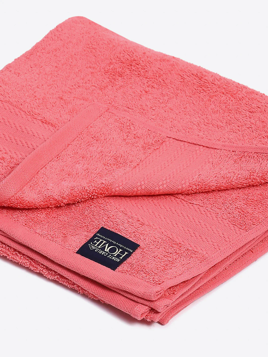 Pink Cotton Solid 400 GSM Bath Towel (Jazz) - Image 3