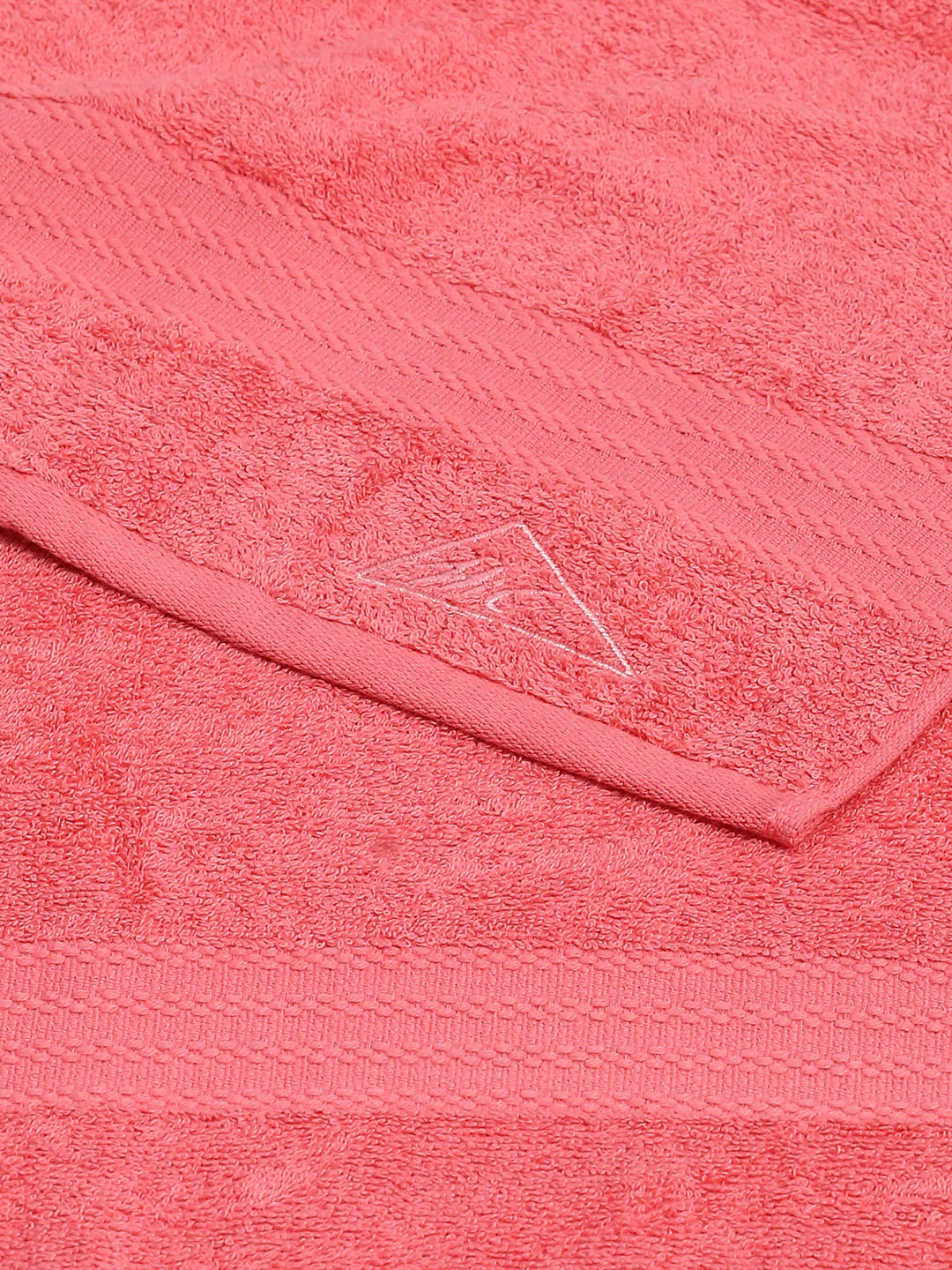 Pink Cotton Solid 400 GSM Bath Towel (Jazz) - Image 4