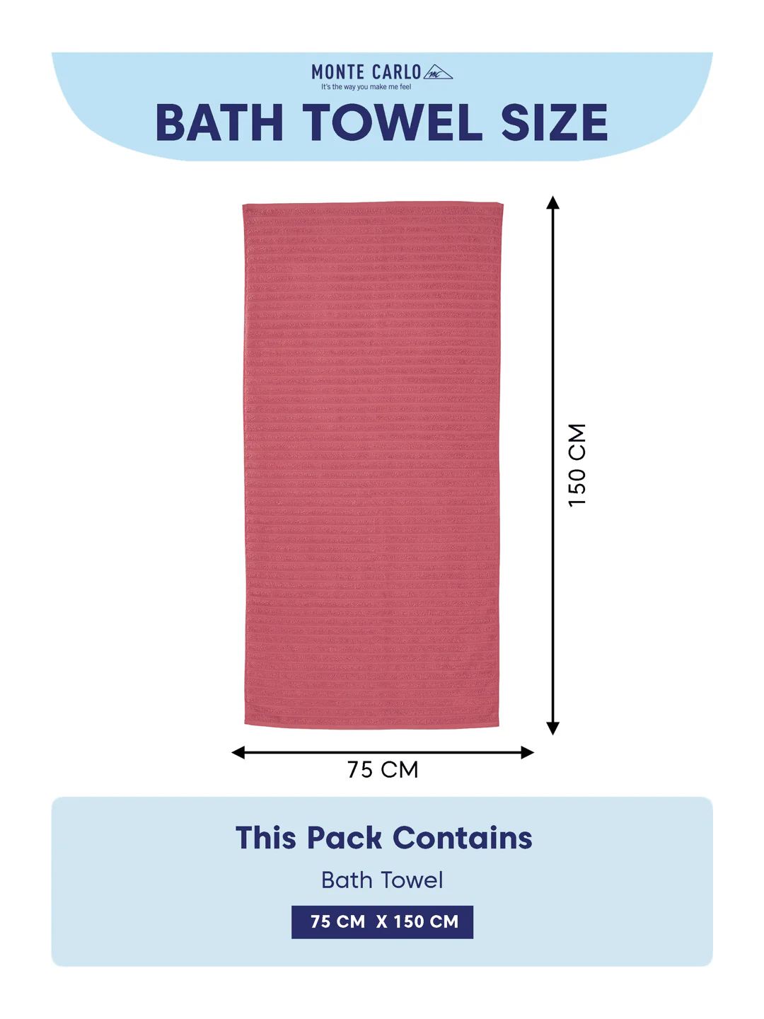 Pink & Peach 100% Cotton Solid 500 GSM Bath Towel Sensations 4 Pc Set Gifting Box Pack - Image 13