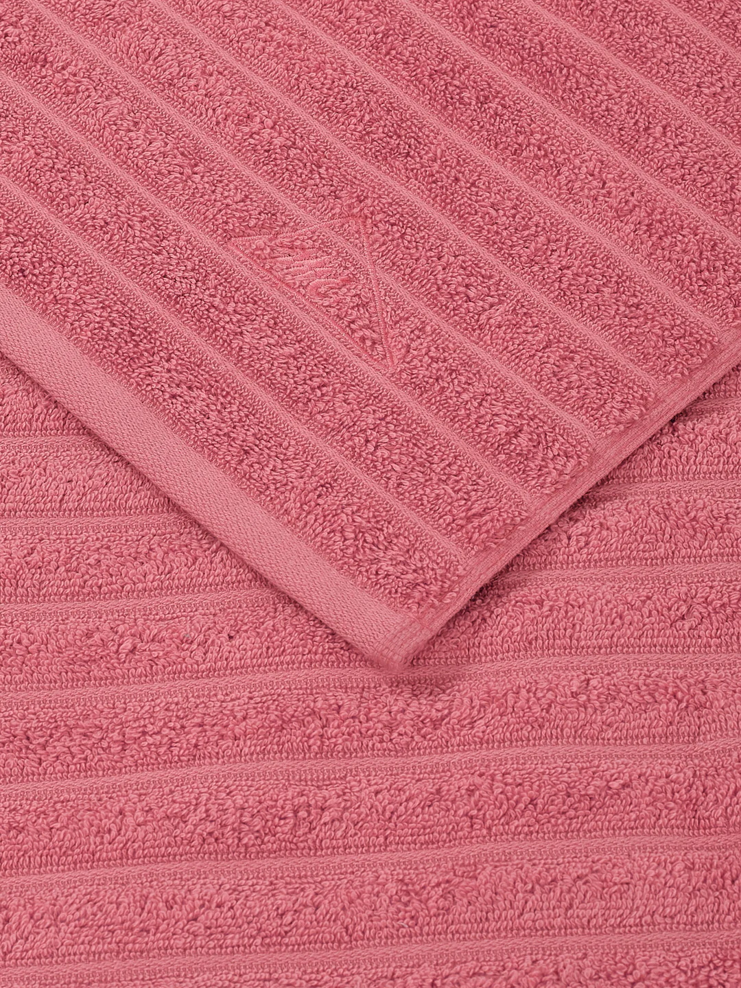 Pink & Peach 100% Cotton Solid 500 GSM Bath Towel Sensations 4 Pc Set Gifting Box Pack - Image 9