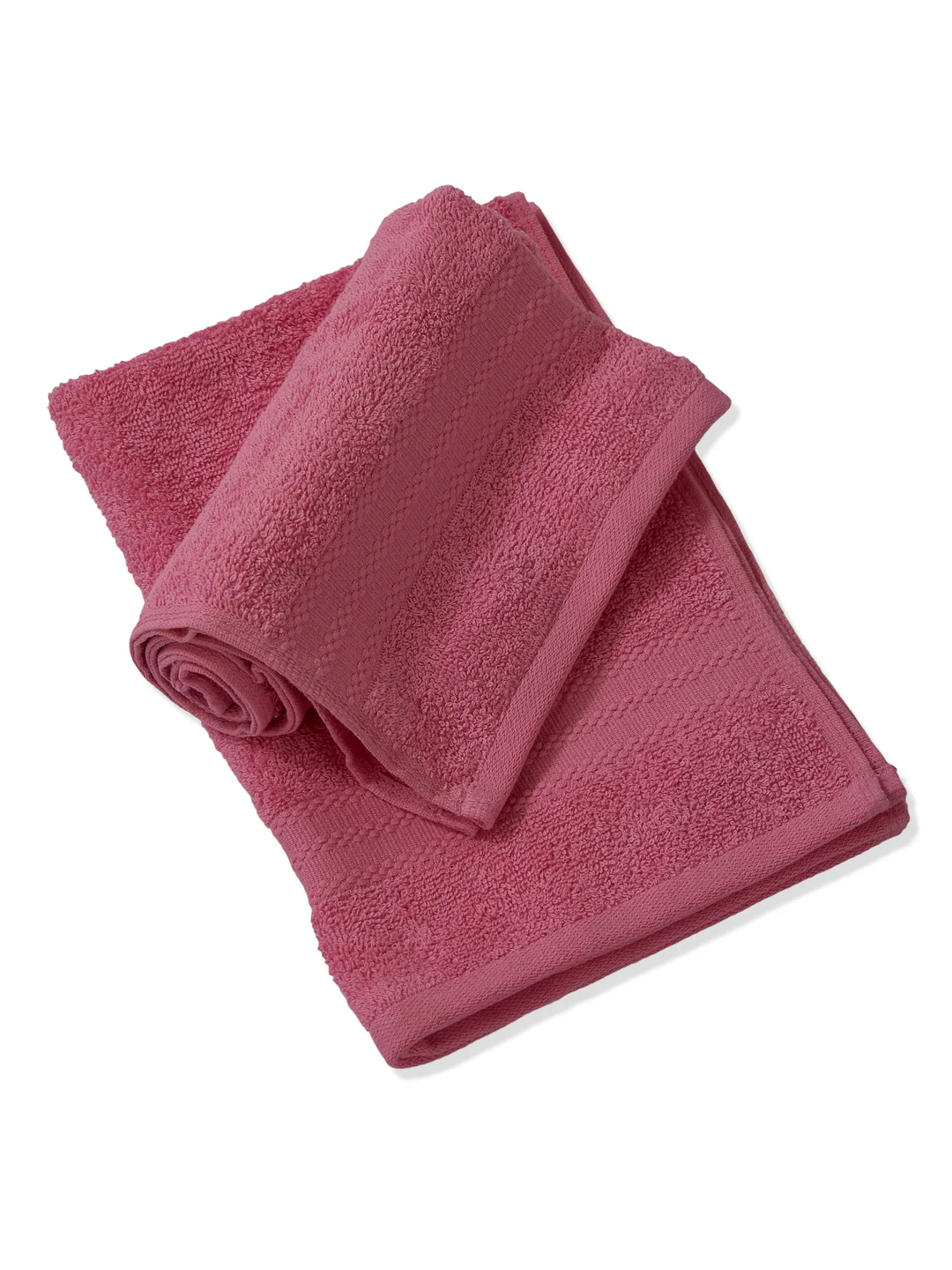 Pink Pure Cotton Solid 380 GSM Hand Towel 2 Pc Set (Jazz Collection) - Image 4