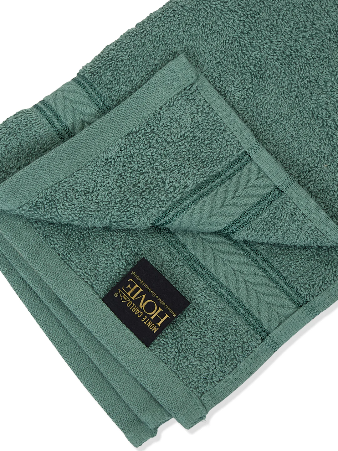 Premium Bristol Blue 100% Cotton Solid 525 GSM Hand Towel Amber 2 Pc Set Pvc Pack - Image 8