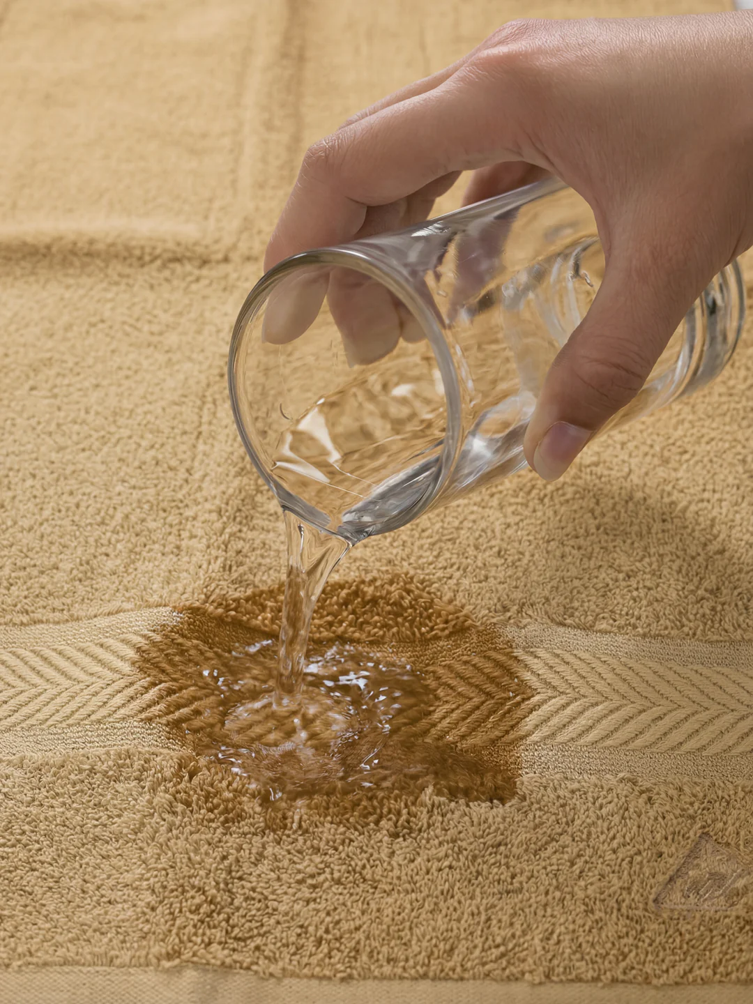 Premium Camel Brown 100% Cotton Solid 525 GSM Bath Towel Amber 1 Pc Pvc Pack - Image 3