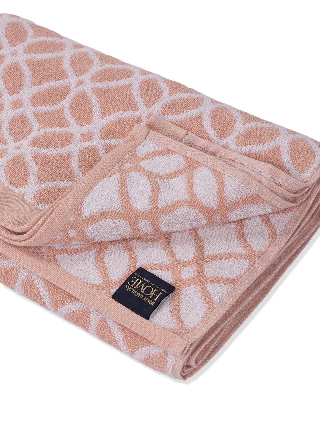 Premium Dusty Rose 100% Cotton Self Design 525 GSM Bath Towel Santorini 1 Pc Pvc Pack - Image 5