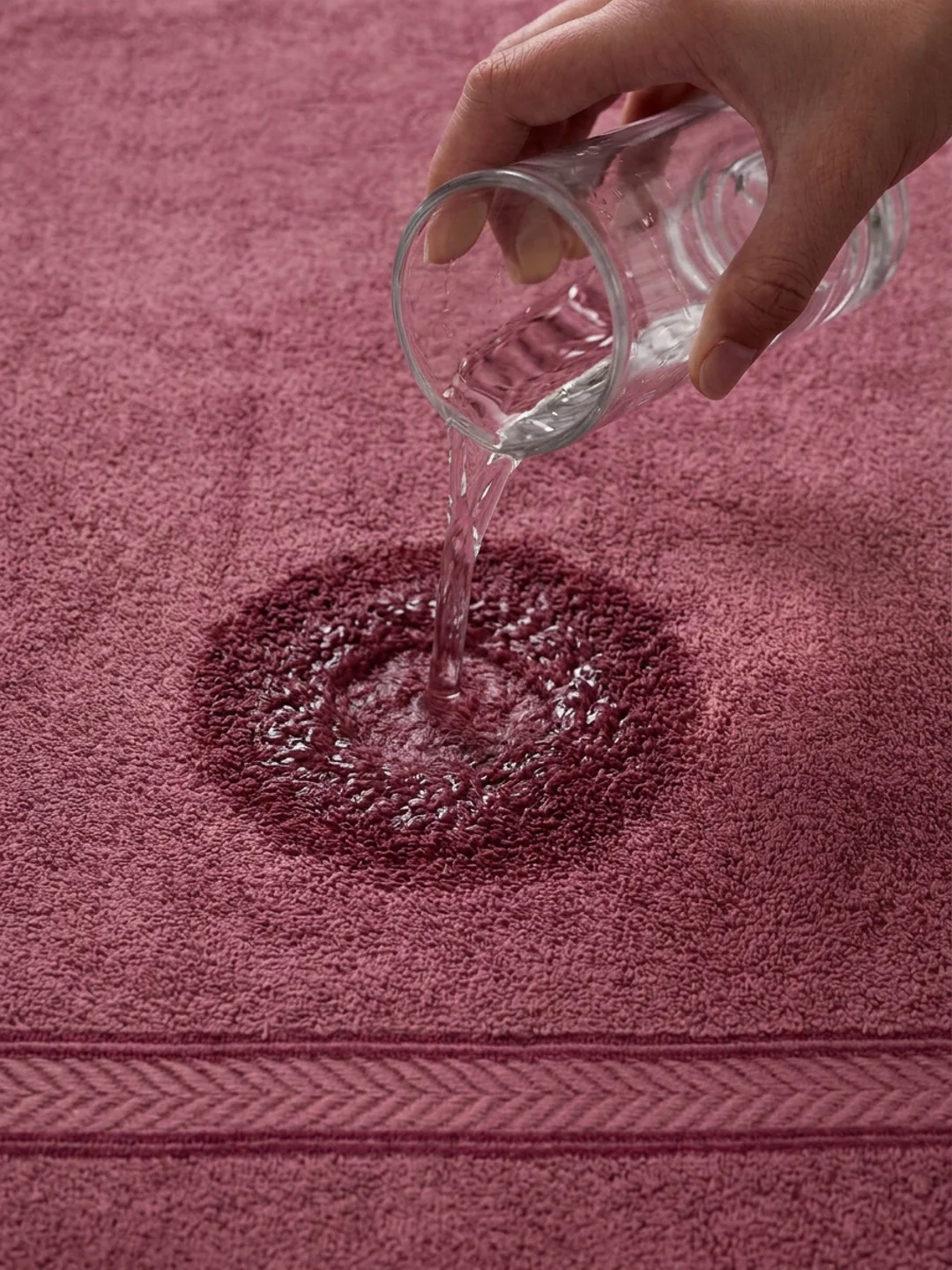 Premium Dusty Rose 100% Cotton Solid 525 GSM Hand Towel Amber 2 Pc Set Pvc Pack - Image 3