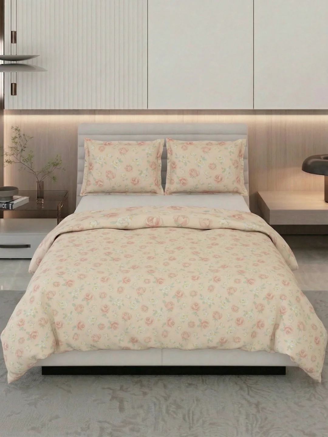 Premium Floral Print Double Bed 3 Ply 100 GSM Comforter Classique Warm Hug Collection Weight 2.5 kg - Image 3