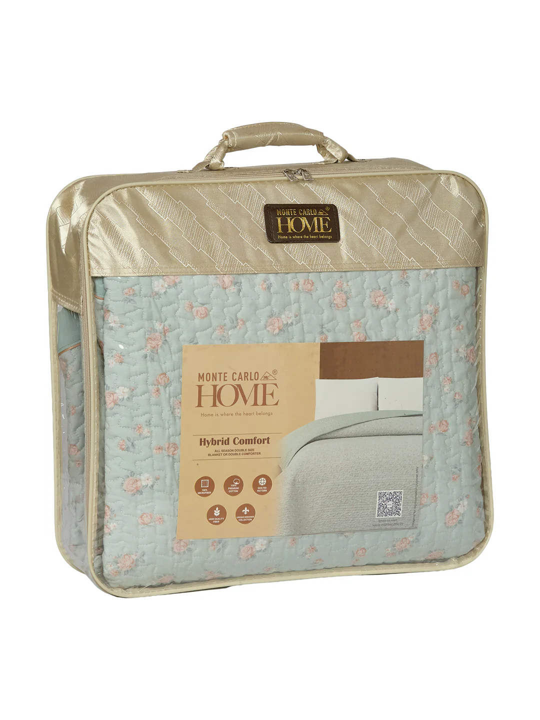 Premium Floral Print King Size 3 Ply 90 GSM Comforter Comfort Collection Weight 2.3 kg - Image 11