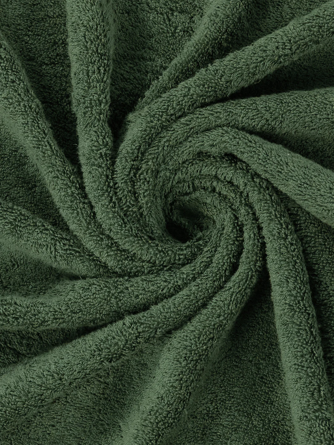 Premium Green 100% Cotton Solid 525 GSM Bath Towel Iris 1 Pc Pvc Pack - Image 7