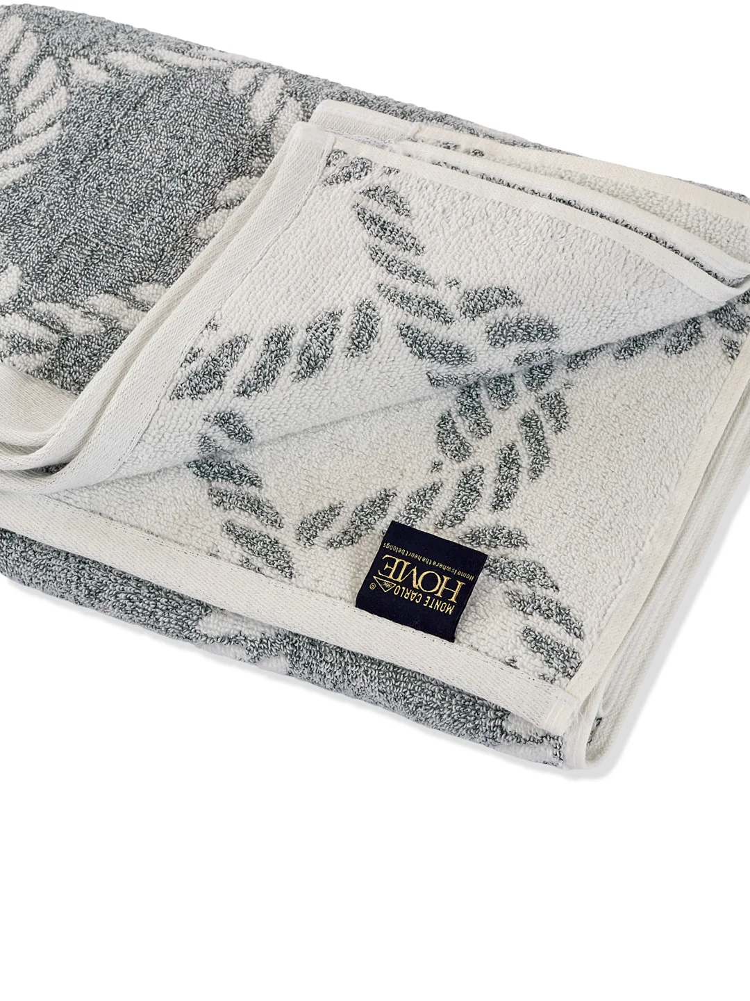 Premium Green & White Pure Cotton Self Design 500 GSM Bath Towel 1 Piece (Green Weave Collection) - Image 5