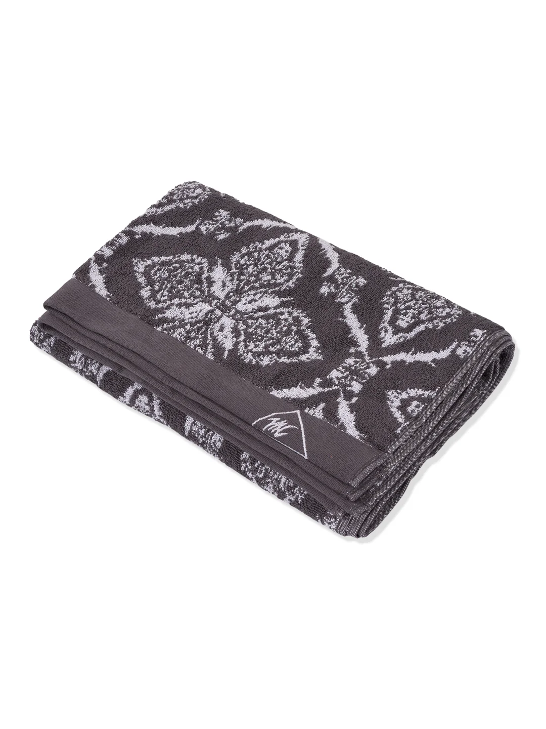 Premium Grey 100% Cotton Self Design 525 GSM Bath Towel Santorini 1 Pc Pvc Pack - Image 4