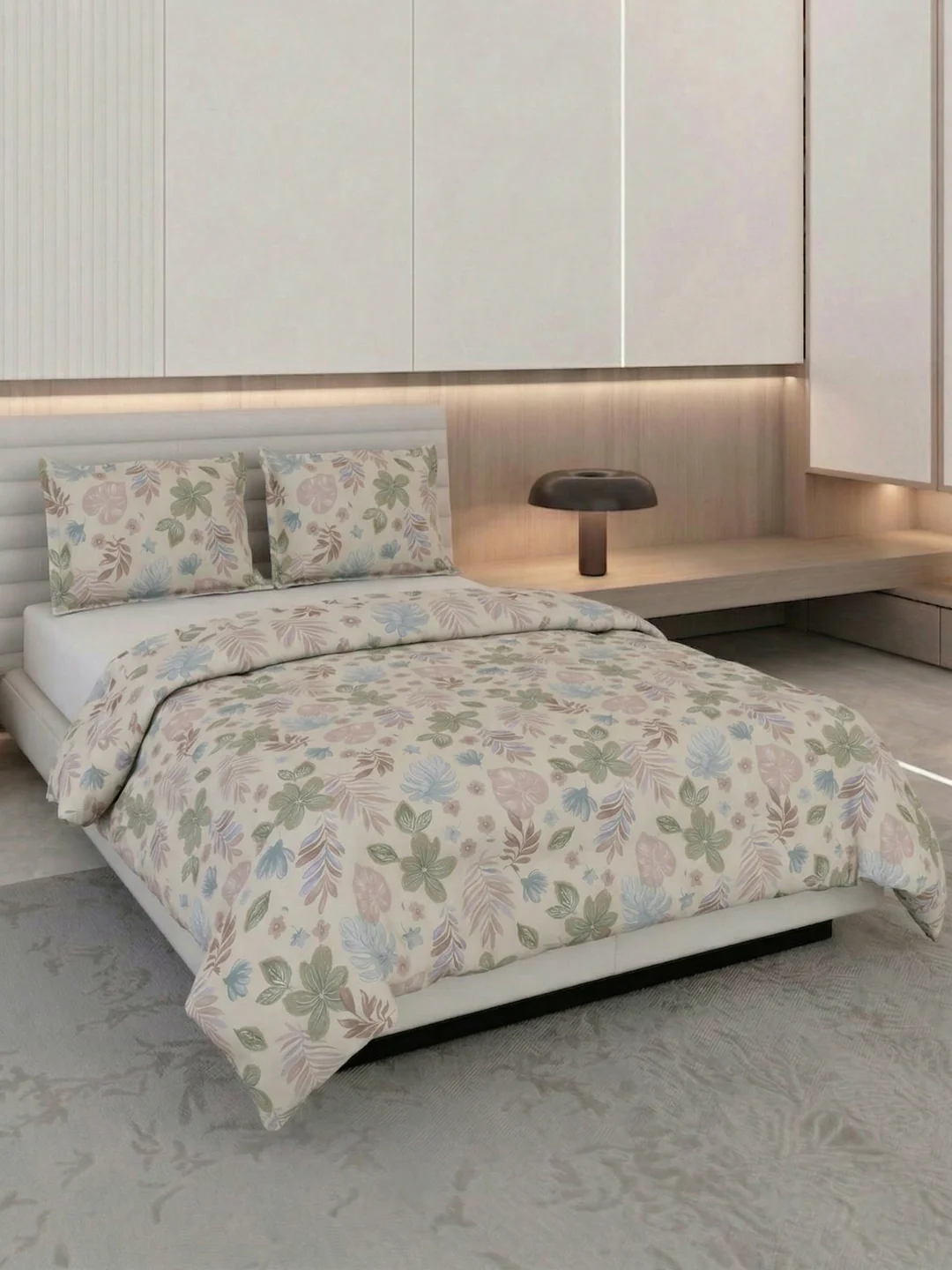 Premium Leaf Print Double Bed 3 Ply 100 GSM Comforter Classique Warm Hug Collection Weight 2.5 kg - Image 2