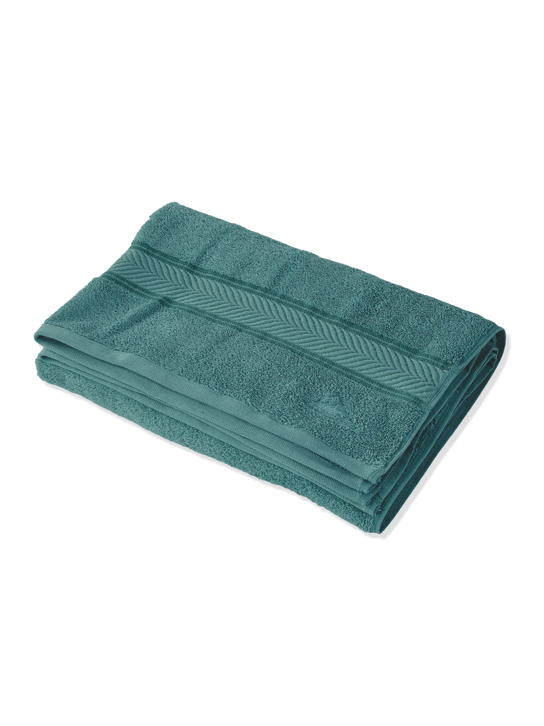 Premium Light Green 100% Cotton Solid 525 GSM Bath Towel Amber 1 Pc Pvc Pack - Image 4