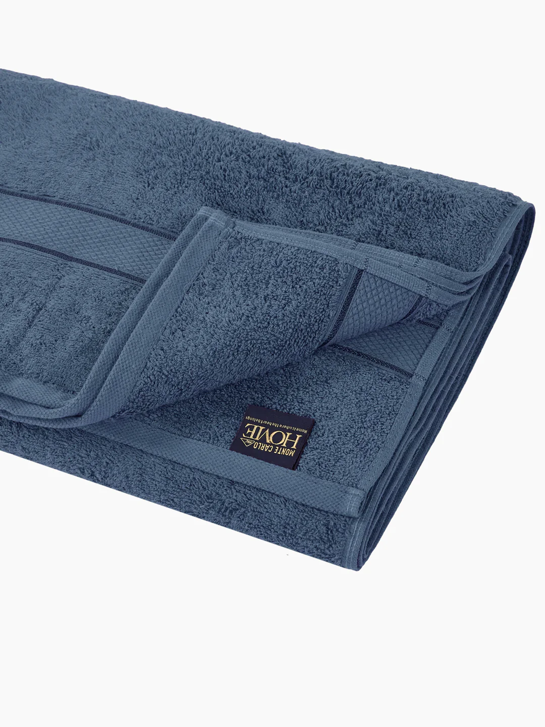 Premium Mallard Blue 100% Cotton Solid 525 GSM Bath Towel Iris 1 Pc Pvc Pack - Image 5