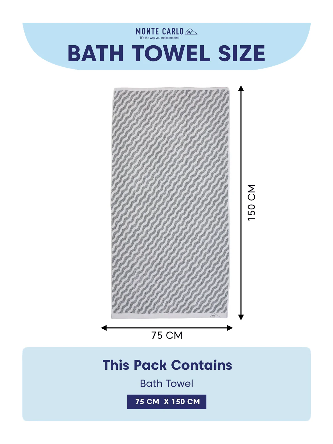 Premium Navy Blue & White Pure Cotton Self Design 500 GSM Bath Towel 1 Piece (Green Weave Collection) - Image 8
