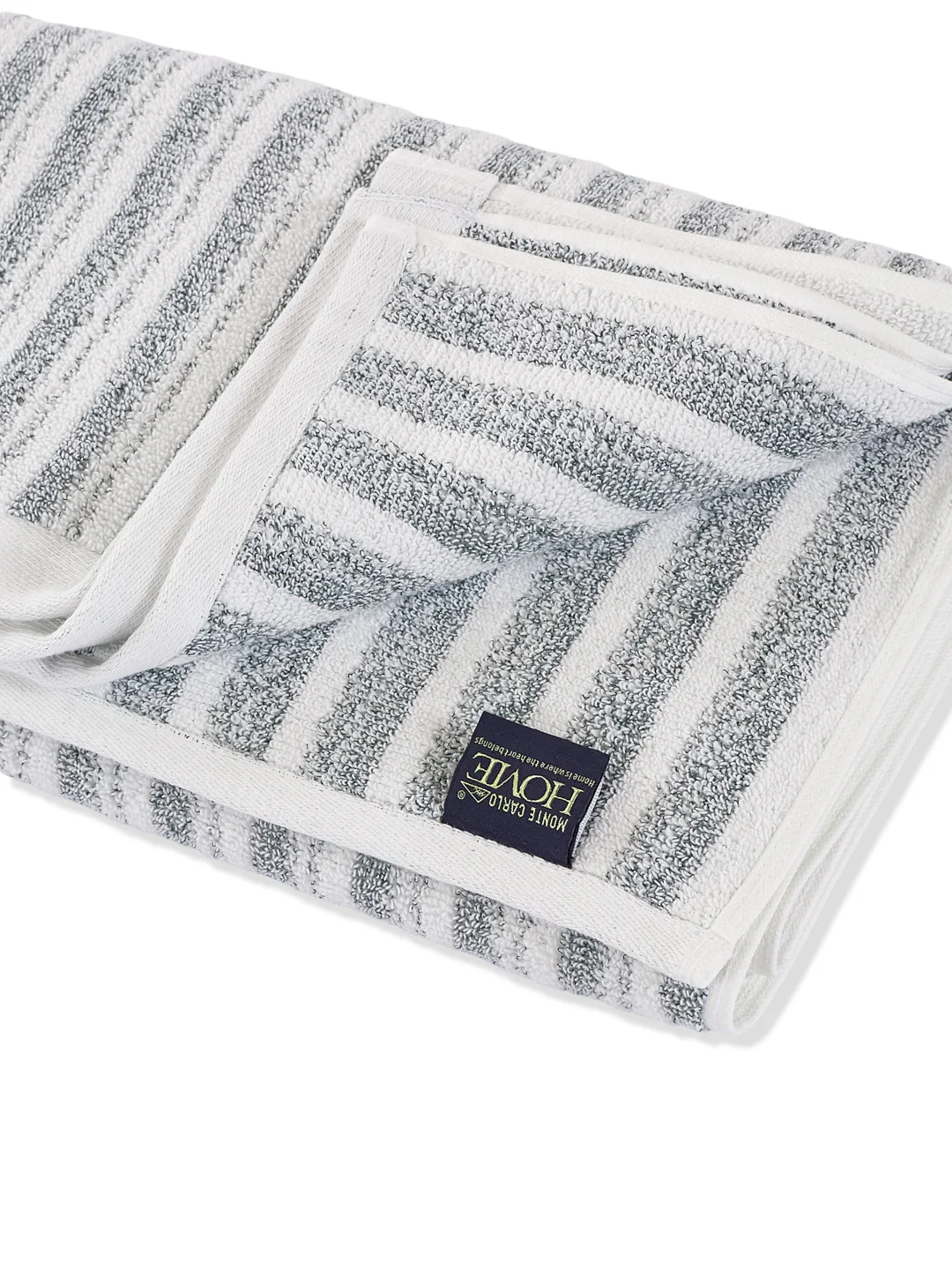 Premium Navy Blue & White Pure Cotton Self Design 500 GSM Bath Towel 1 Piece (Green Weave Collection) - Image 5
